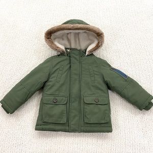 Carter’s Faux Fur Trim Parka Jacket sz 24 months